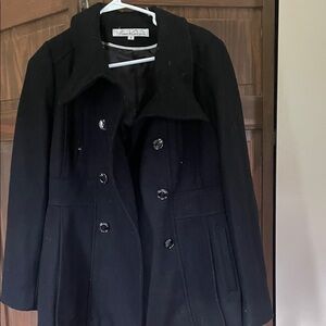Kenneth Cole Black Pea Coat, women’s size 6